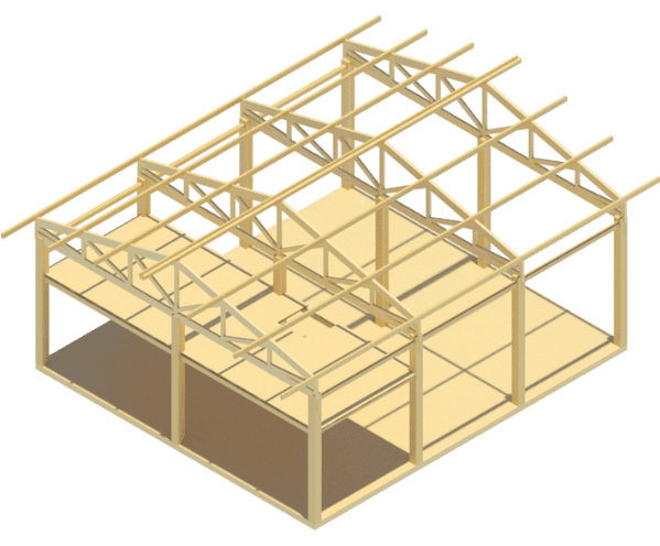 Příhradová konstrukce - model